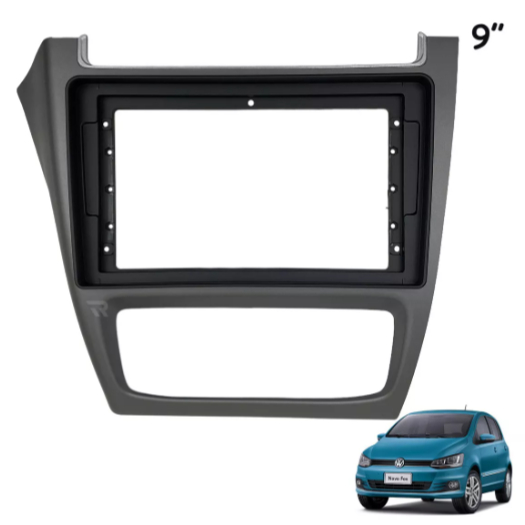 Moldura Painel Dvd 2din 9 Polegadas Vw Fox Crossfox 2014 A 2022