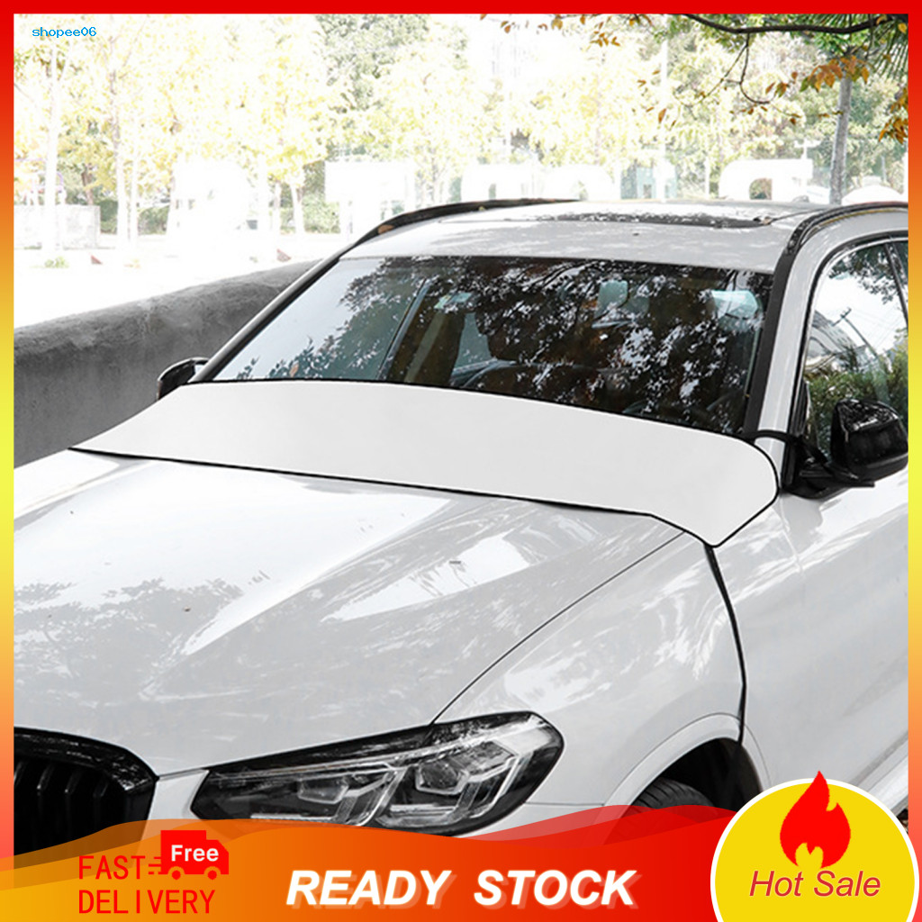 Portable Car Accessory for Summer Windshield Cover for Ice and Snow Leaf Guard Waterproof Dustproof Rain Gutter Protecto