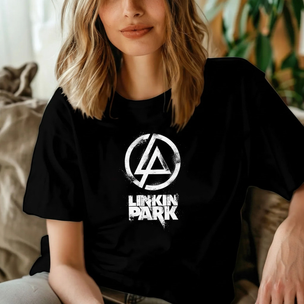 Music Soul Camiseta Unissex Linkin Park Rock Band Estampa Confortável Estilosa Retrô Moda Alternativa