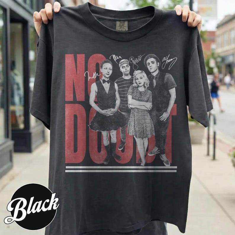 Camiseta Feminina No Doubt Rock Music Band Tour 2026 Vintage Estilosa Confortável Retrô Atemporal