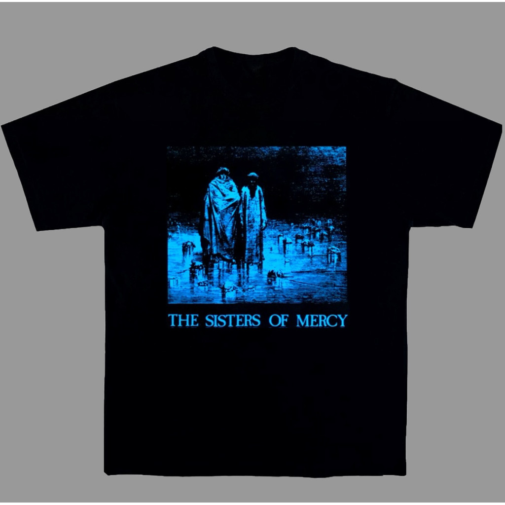 Music.Soul Camiseta Unissex The Sisters of Mercy Gothic Rock Punk Estampada Band T Shirt Estilosa Confortável Retrô