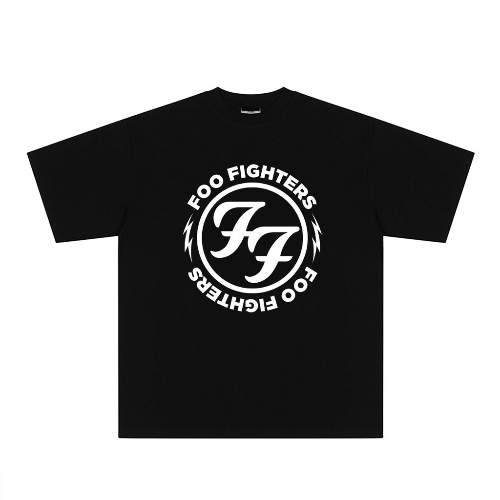 Music.Soul Camiseta Foo Fighters Rock Band Algodão Gola Redonda Vintage Desgastada Estilosa Confortável Retrô Casual