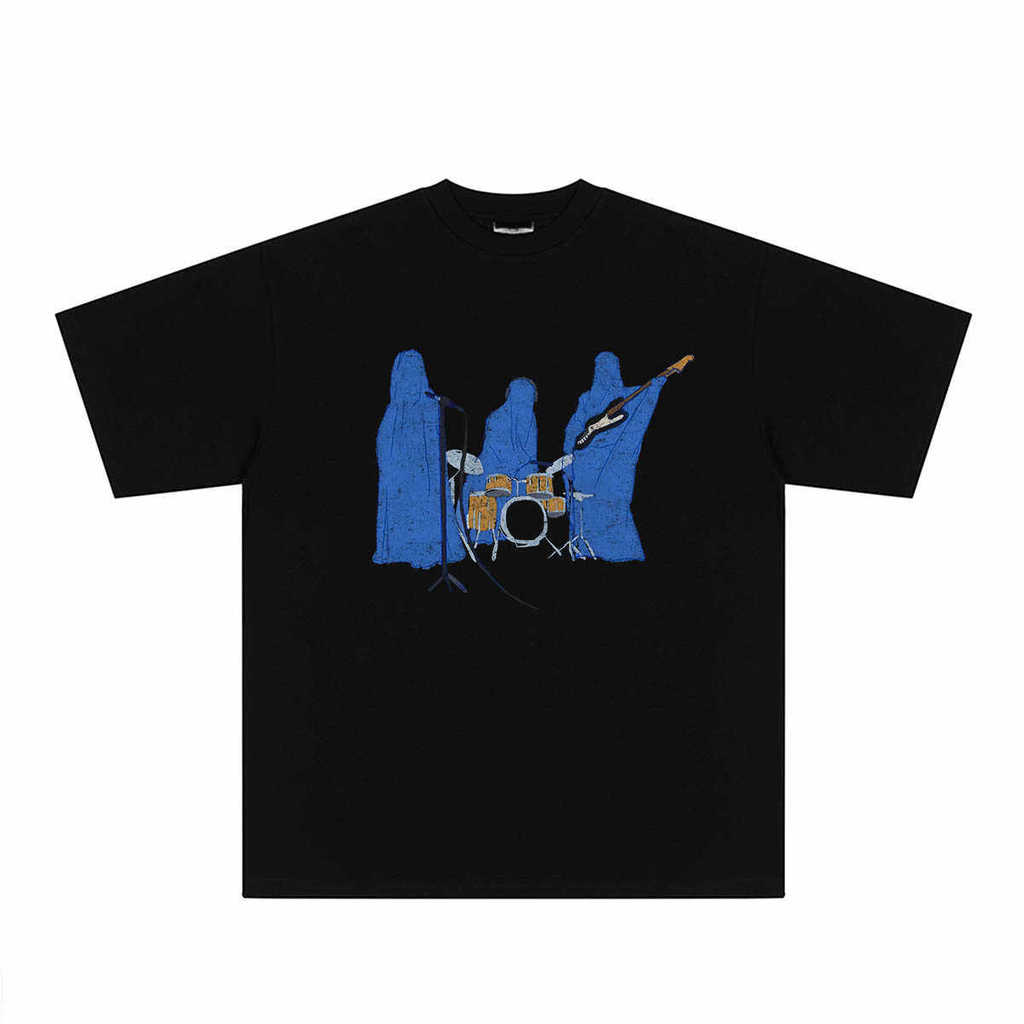 Burka Band Camiseta Unissex Rock Japones Retrô Algodão Vintage Confortável Estilosa Divertida Moda Casual