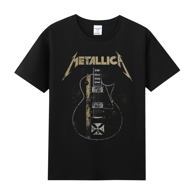 Music Soul Camiseta Unissex Metallica Heavy Metal Rock Band Estampa Confortável Estilosa Retrô Moda