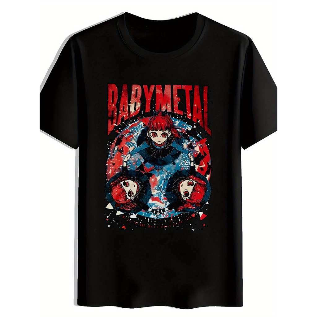 Music.Soul Camiseta Masculina Vintage Rock Band Gráfica Metal Retrô Vermelho Azul Fãs Verão Viagem Festival Tecido Leve