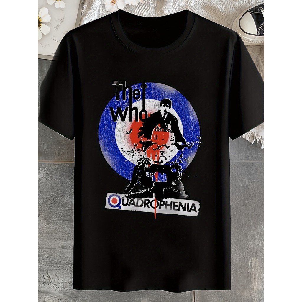 Music.Soul Camiseta Unissex Vintage Rock Band Print Summer Confortável Estilosa Retro Casual