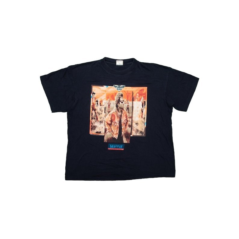 Camiseta Masculina Vtg Peter Maffay 1996 Rock Band Alemanha Preta Estilosa Retrô Premium Moda Casual