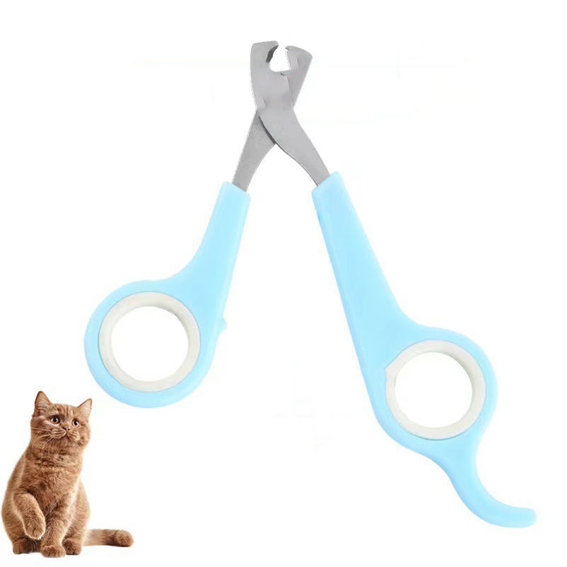 Cortador De Unhas Específico Para Gatos Cego De Aço Inoxidável Com Furo Redondo