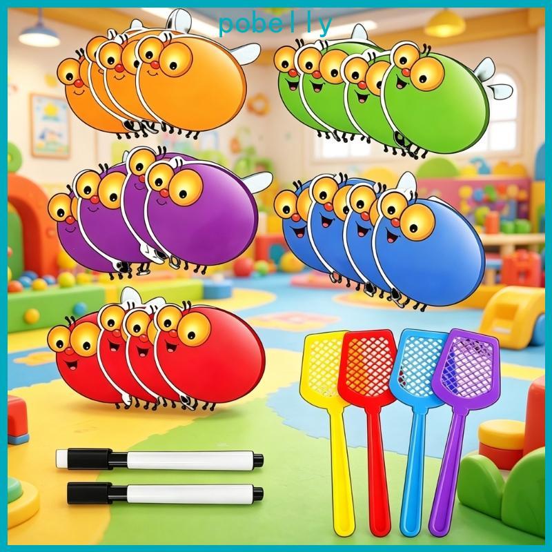 Conjunto Jogo Mata-Moscas Laminado Pob Reusing Ideal Para Treinamento Idiomas Iniciais E Aprimoramento Habilida
