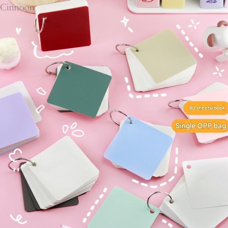 CINN Reusing Travel Journal Pocket Memo Pad Bloco Notas Removível Compacto Quadrado 7 Cm