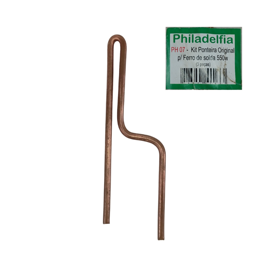 Ponteira Longa Vida Ferro de Solda Philadelfia 550W PH07 Bronze Reposição