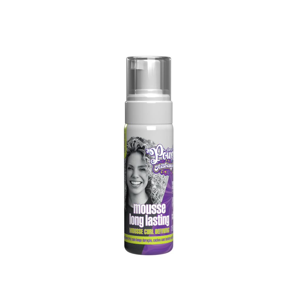 Mousse Long Lasting Texturizações Soul Power - Cachos Firmes e Longa Duração - 180ml