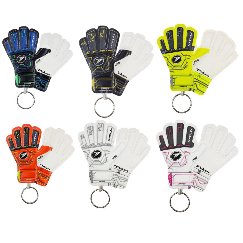 Chaveiro Mini Luva Goleiro Futebol Poker Champion 9 - Várias cores Gift Lembraçinha Exclusive