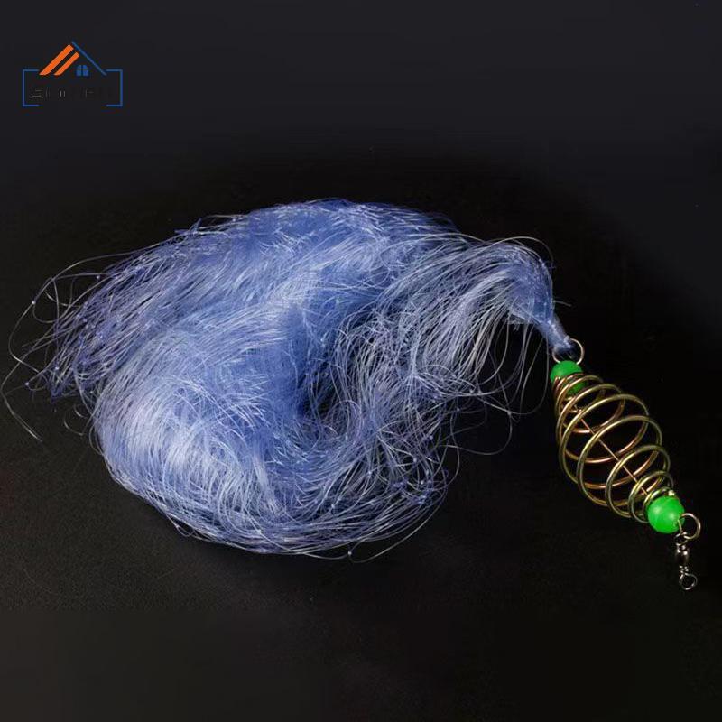 [Scarlett] Rede De Pesca De 11 Tamanhos Armadilha De Malha Luminosa Contas Peixes Marinhos Design De Conto Cobre Shoal F