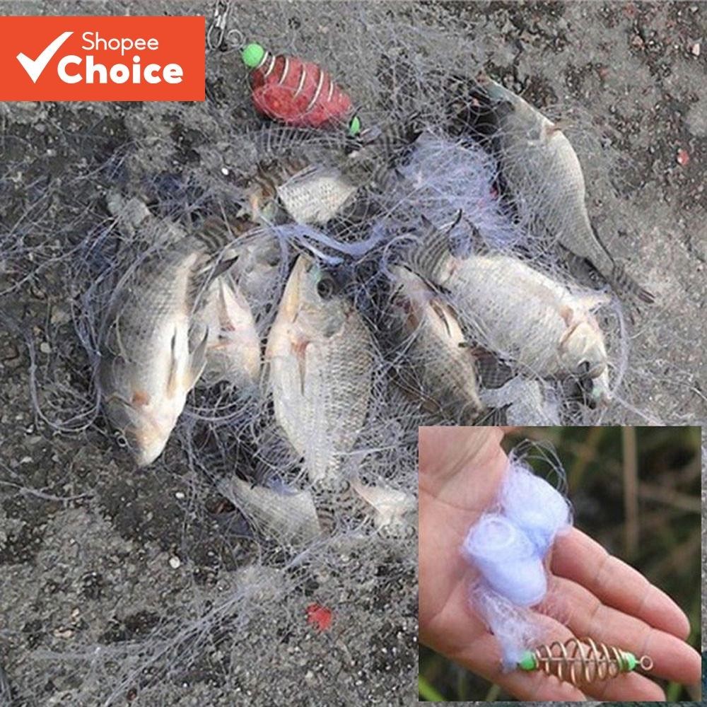 Rede De Pesca Design Tecelagem De Seda Crua Sem Nó Armadilha Malha Contas Luminosas , Adequado Para Água Doce E Do Mar