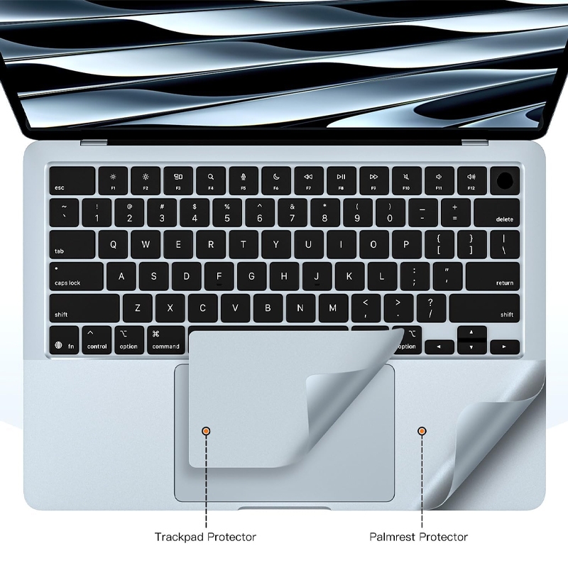 Adesivo Protetor De Meia Palma Para Macbook Air M5 M4 A3240 A3448 2026 Pro14 M5 A343434 Com Filme Trackpad 2020 Pro 13 M