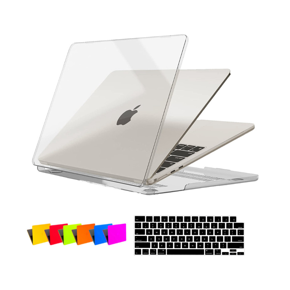 Capa Case Premium Para Macbook AIR 15  Polegadas A2941 A3114 A3241 A3448 + Película de Teclado