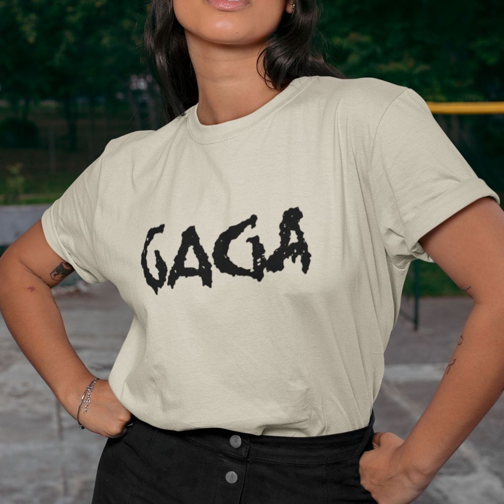 [Camiseta Premium em Algodão Puro]SISI camisetas estampadas Minimalista Lady Gaga MAYHEM Unissex cropped estampado