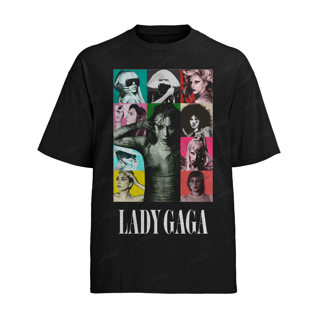 [Camiseta Premium em Algodão Puro]SISI Camiseta Graphic Tee Tshirt Lady Gaga Gótica
