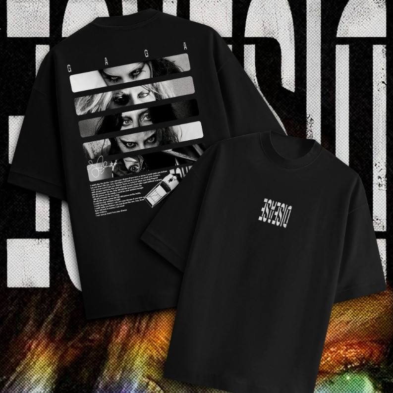 [Camiseta Premium em Algodão Puro]SISI CAMISETA OVER BRUSINHA OVER - DISEASE - LADY GAGA
