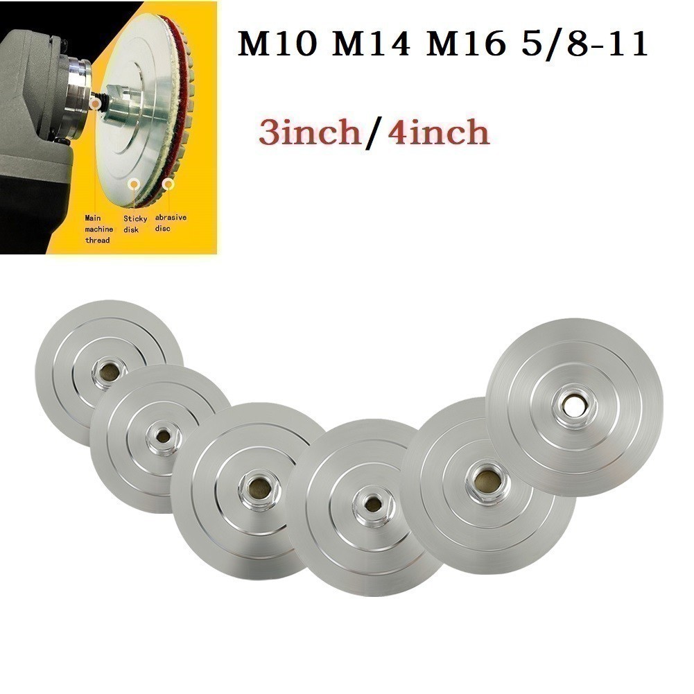 [SIP-KNWH-BR]Aluminum Base Backing Holder for Professional Diamond Polishing 80/100mm-New In 11-