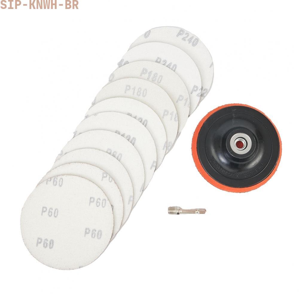 [SIP-KNWH-BR]Sanding Disc Parts Accessories Gadget With Backing Pad Aluminium Oxide M10-New In 11-