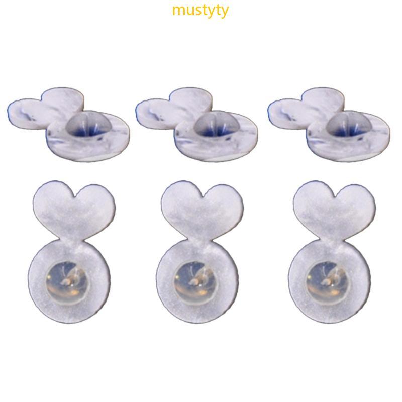 Melhor 6 Pçs Grandes Studs Backings Multifuncional Earlobe Suporta Elegante Ajustável Brinco Levantador Acessór