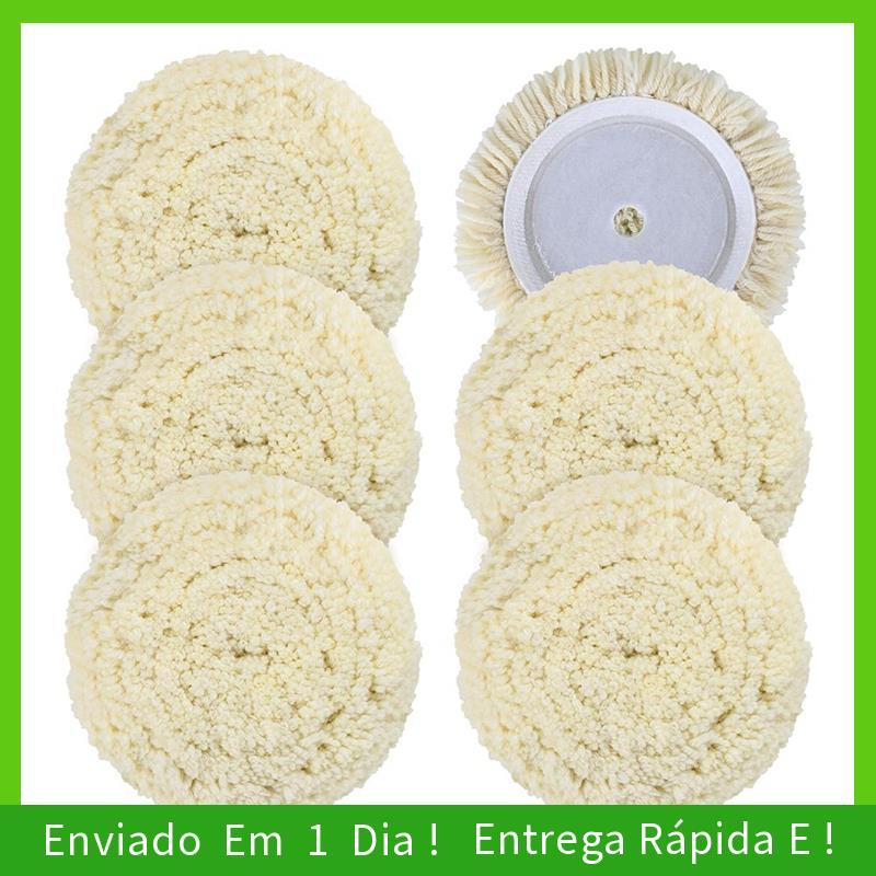 - joyce Hook and Loop Backing 6 PCS Almofadas De Polimento De Lã De 7 Polegadas-Corte Com Composto