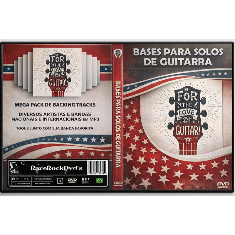 DVD - BASE PARA SOLOS DE GUITARRA - BACKING TRACKS MP3