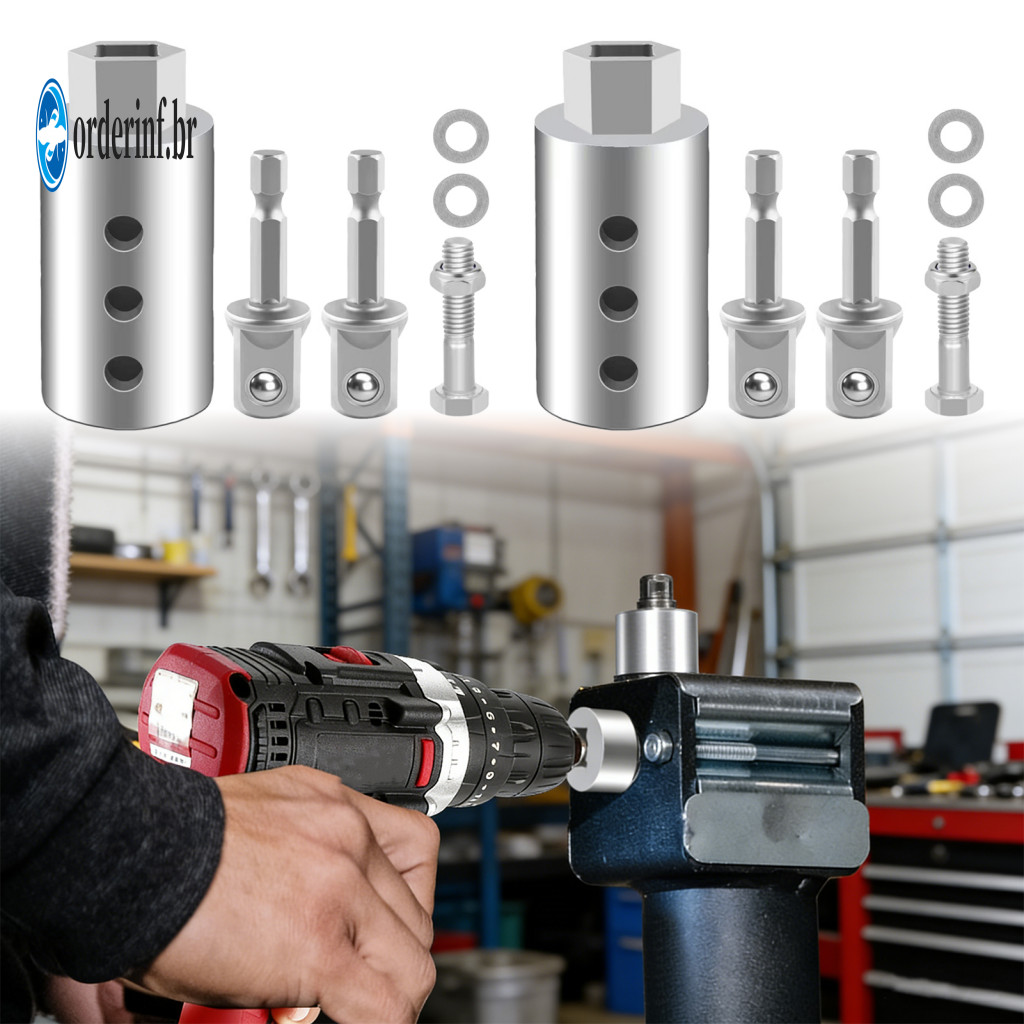 Trailer Jack Axle Hole 26mm Drill Mount Adapter 1/2 to 1 Stainless Steel Heavy Duty Durable for