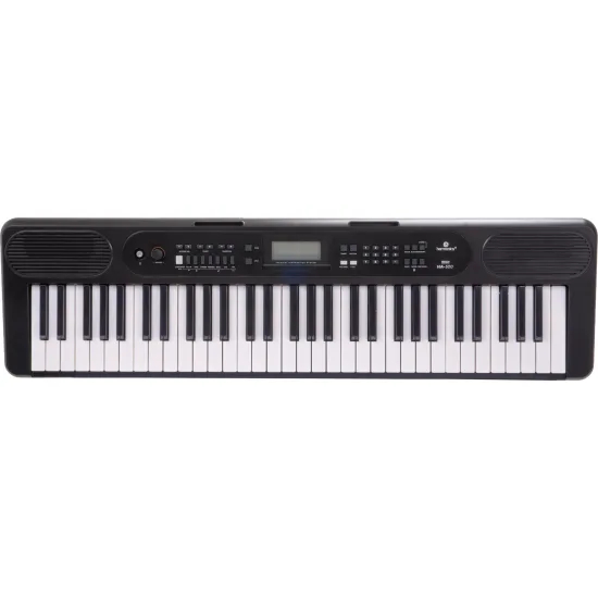 Teclado Musical Harmonics HA-500 61 Teclas Display Digital USB MIDI Sensível Ao Toque Bivolt