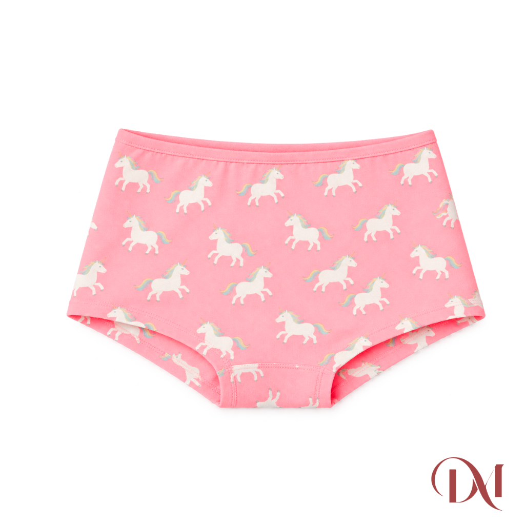 Calcinha Infantil Feminina Menina Shortinho Boxer Estampada 100% Algodão Confortável