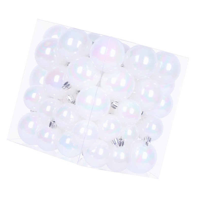 Um Conjunto Decorativo De Mudança De Cor De 54 Peças De Plástico Branco Pendurado Para Festas De Natal Exibições De Port