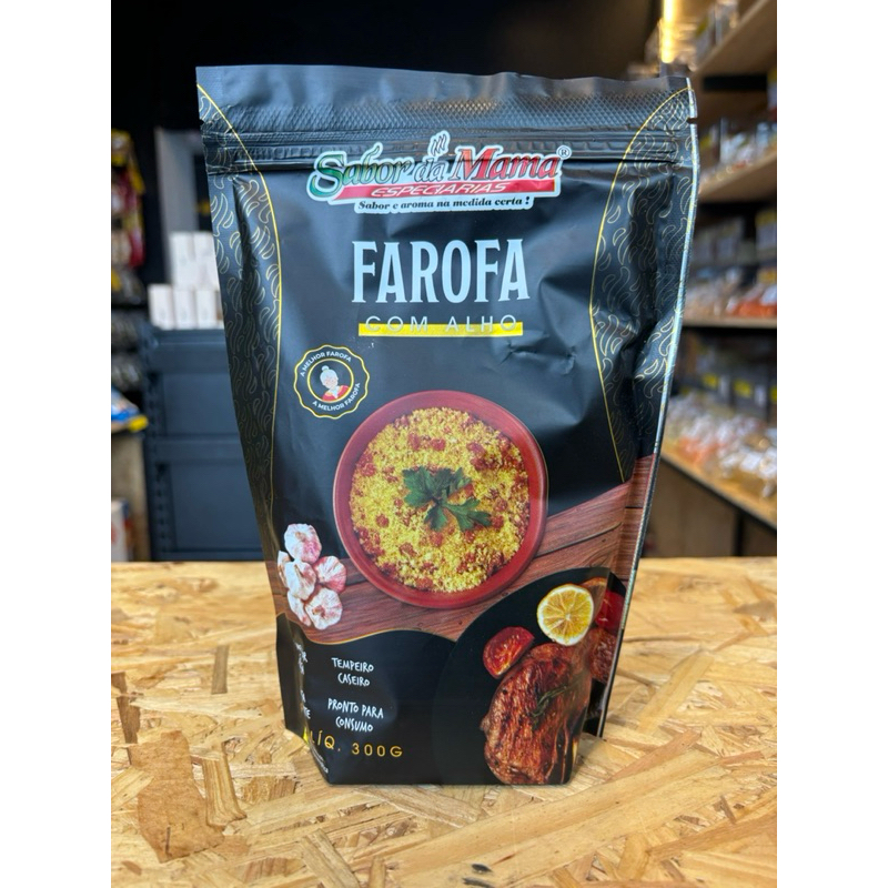 Farofa Artesanal com Alho – 300g | Sabor da Mama