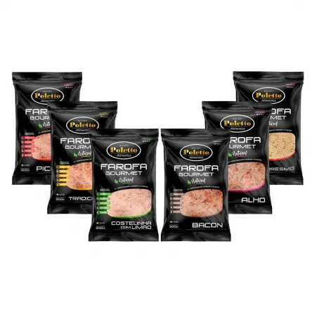 KIT 6 FAROFAS GOURMET COMPLETO POLETTO 300G