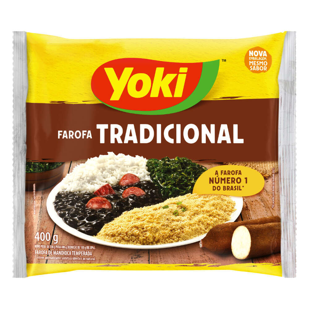 Farofa Mandioca Temperada 400g Sabor Caseiro