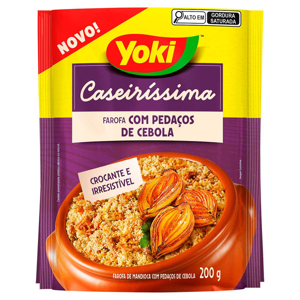 Farofa Mandioca Cebola 200g Caseira Sabor Especial