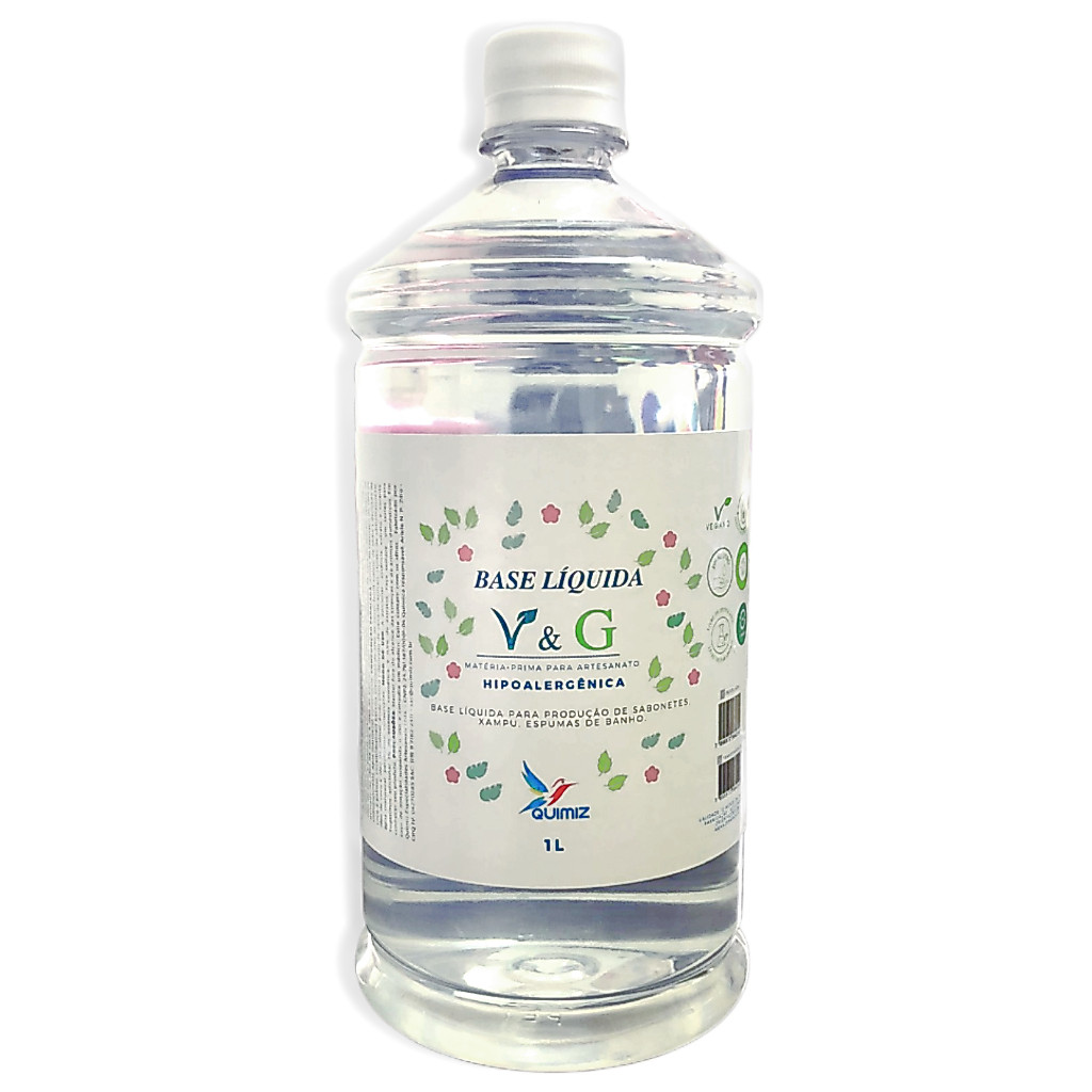 Base para Sabonete Líquido e Shampoo Neutro  Transparente 1.1 V&G 1Litro