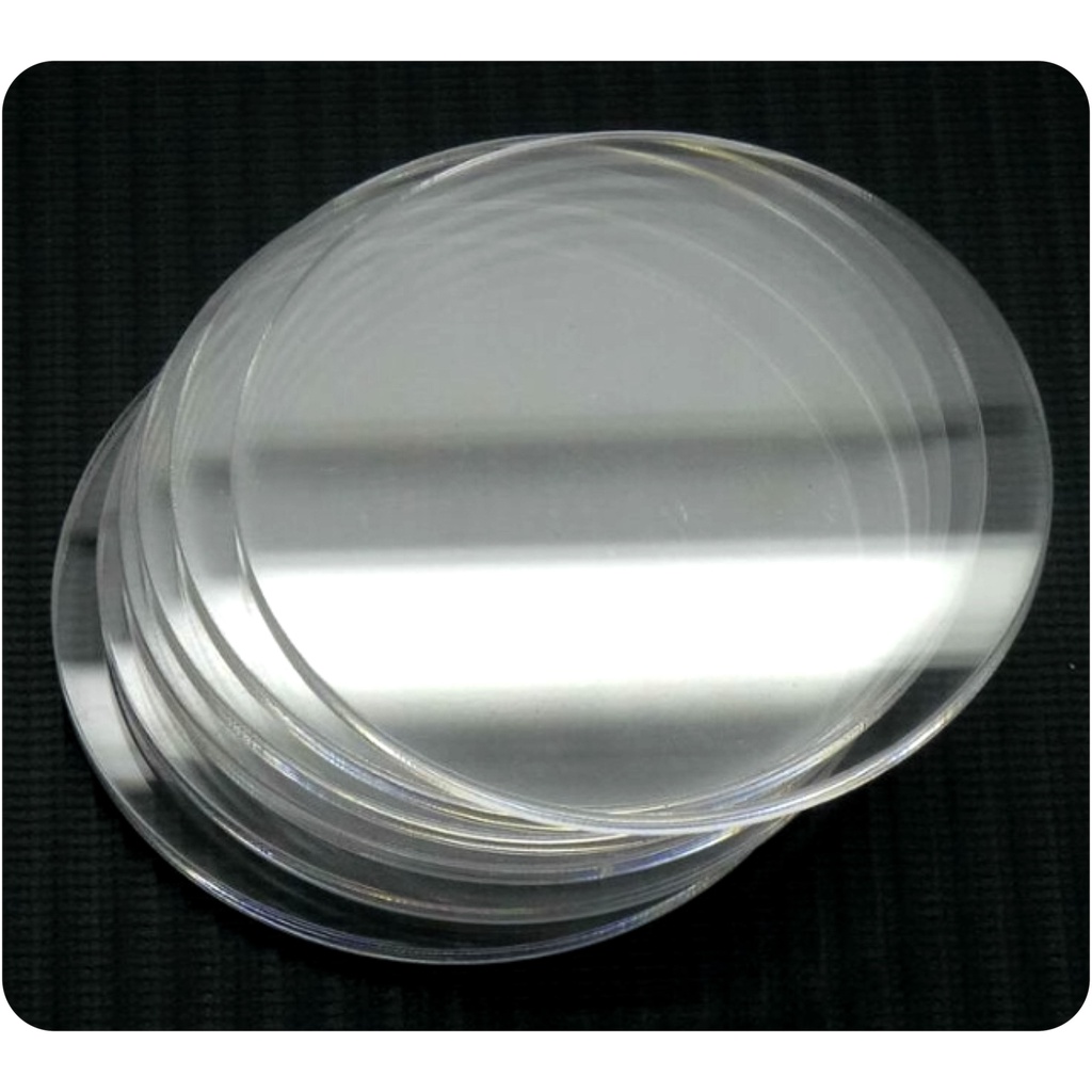 Base acrilica cristal transparente redonda selecione o modelo 30cm 40cm 50cm