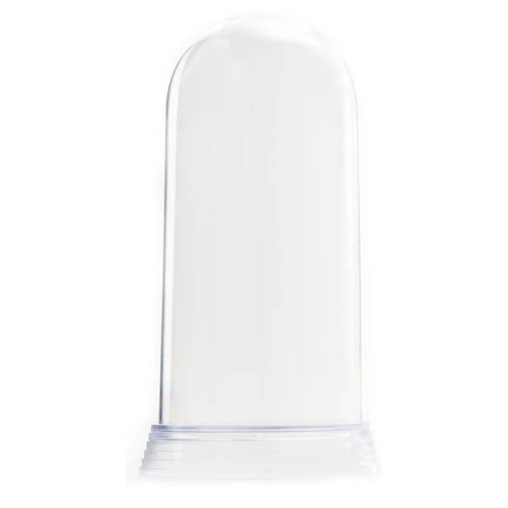 1 Redoma De Acrílico Cúpula Base Cristal/Transparente Pequena 11 Cm