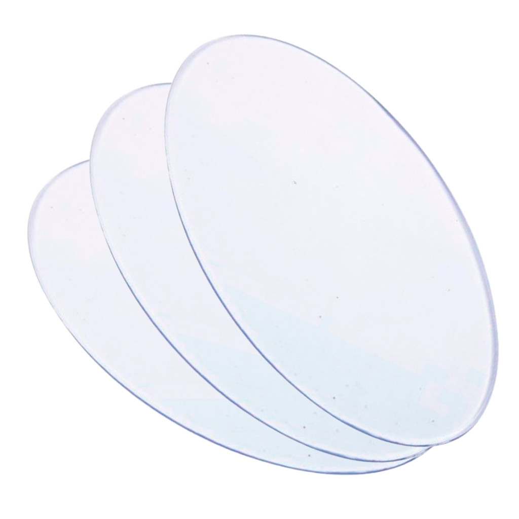 Base Acrílica Oval 100 10x6 Para Biscuit + 50 Espiral Transparente Artesanato