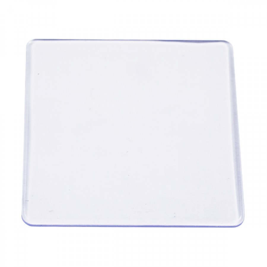 Base Acrílica Transparente Quadrada Artesanato Biscuit 7x7cm
