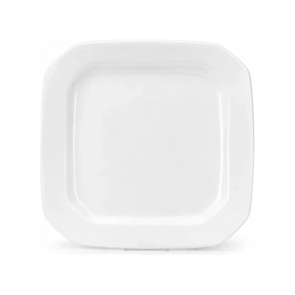 Jogo 12 Prato Raso De Porcelana 26cm Tetra Primeira Linha