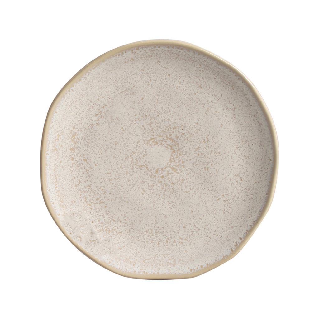 Jogo 6 Pratos Lanche Sobremesa 19,5cm Orgânico Porto Brasil