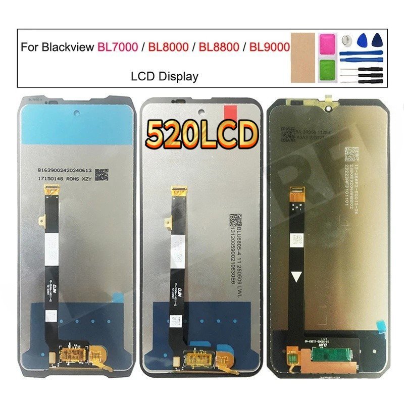 Para Blackview BL7000 BL9000 BL8000 BL8800 Pro, Display LCD, Conjunto de Tela Sensível ao Toque, Peça de Substituição HY