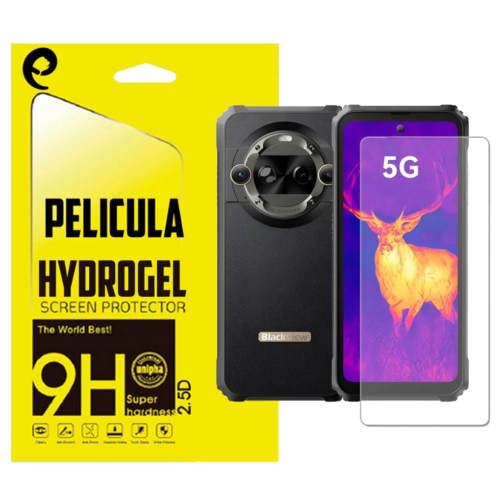 Película Hidrogel Slim TPU Protetora Compativel com Smartphone Celular Blackview BL9000 Pro