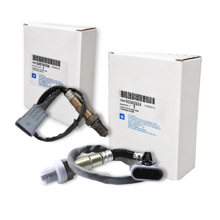 Kit 2 Sondas Lambda Original Chevrolet Corsa Montana Agile Pré e Pós-Catalisador 24579154/93385924