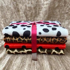 Kit Velboa Animal Print, Pelúcia Baixa, Ursos - 4 unidades de  30cm x 1,50 metros cada