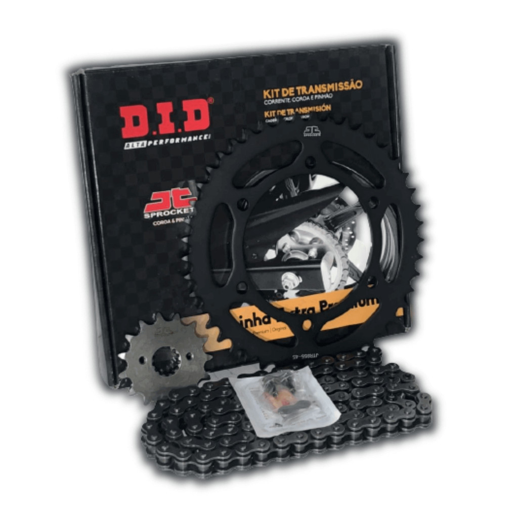 Kit Relação Transmissão Xt660r Xt 660r 2004 2005 2006 2007 2008 2009 2010 2011 2012 2013 2014 2015 Com Retentor Original Did