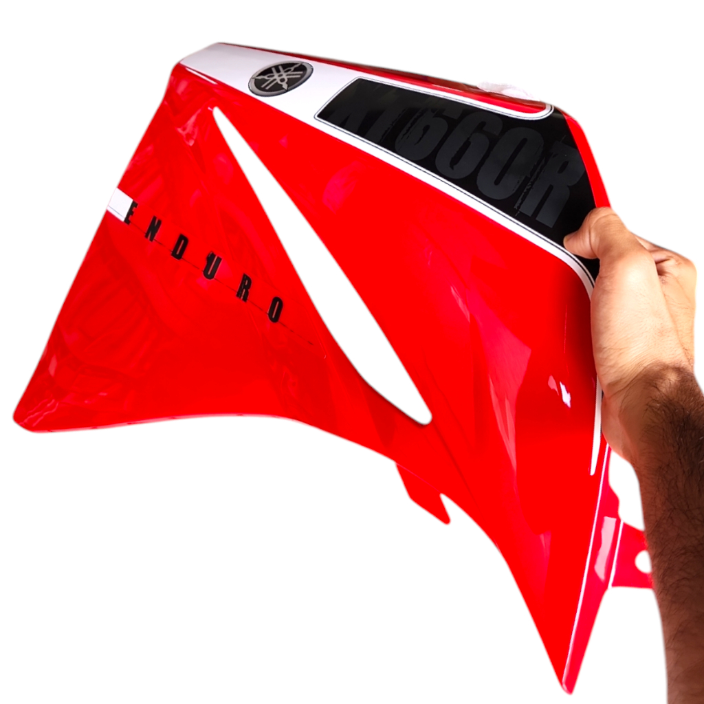 ABA ESQUERDA XT 660 2013 2014 VERMELHA ENDURO